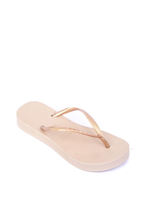 Sandalo flatform oro HAVAIANAS | 4144537SLIMPLATFORM-0570